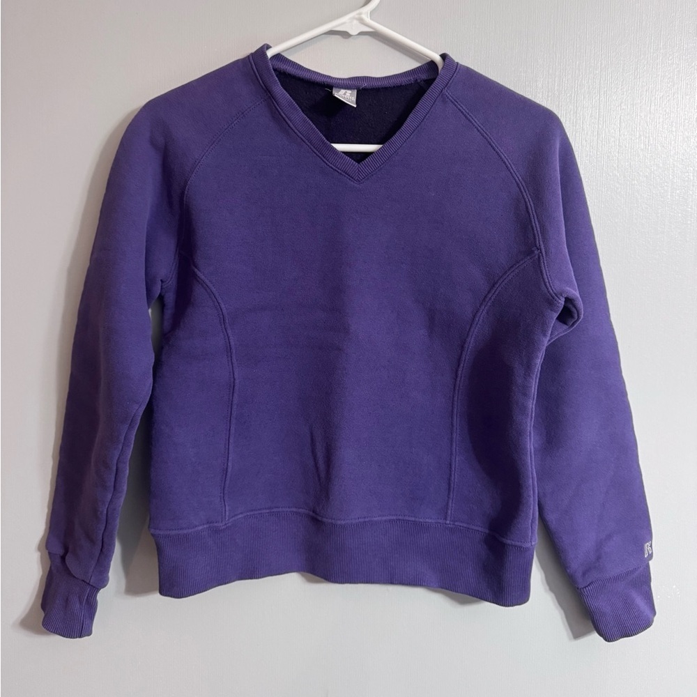 5/$32 Russell Athletic Women's Deep Purple Sweatshirt Size Small